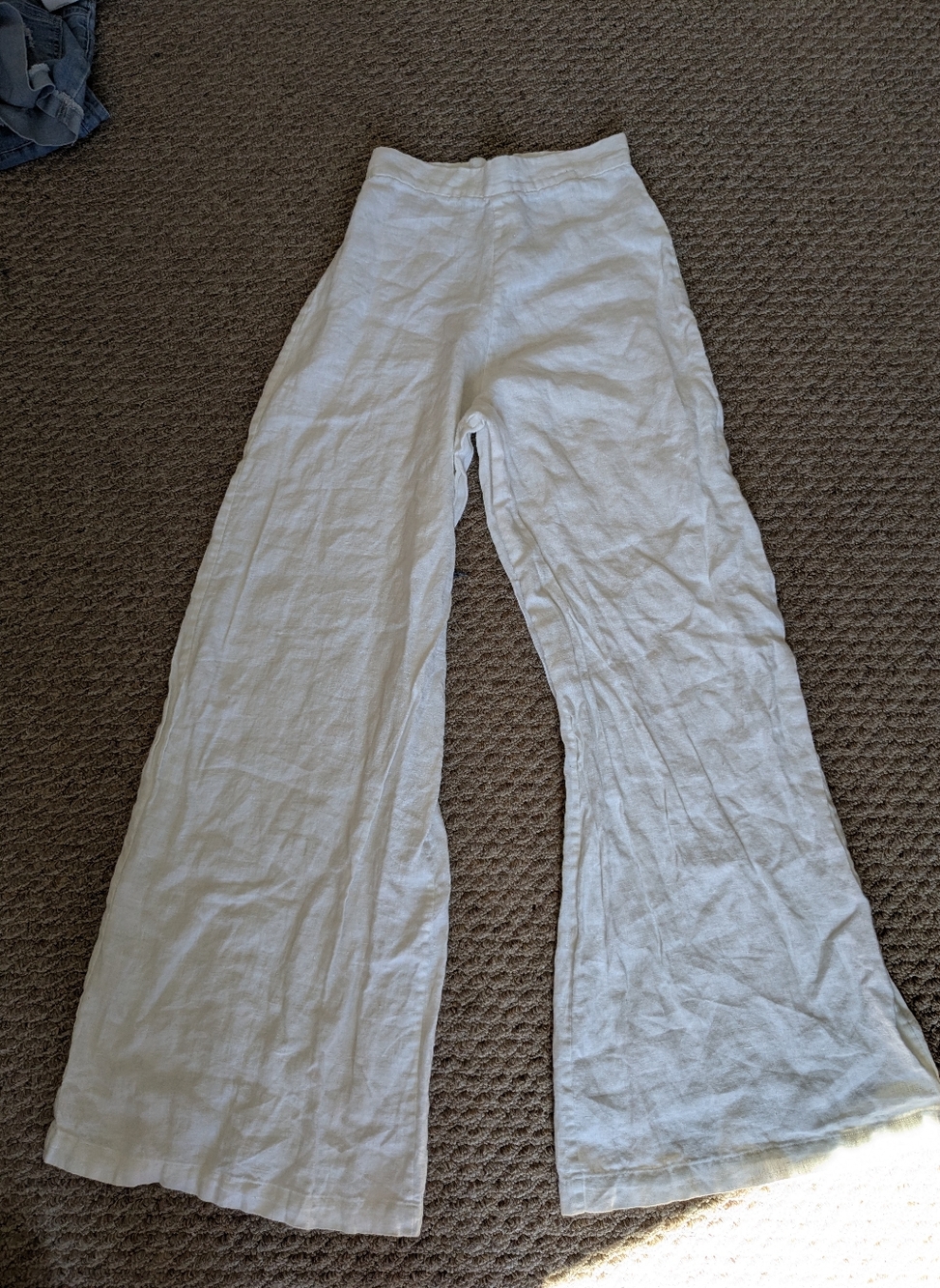 JBQ Wide Leg 100% Linen Pants